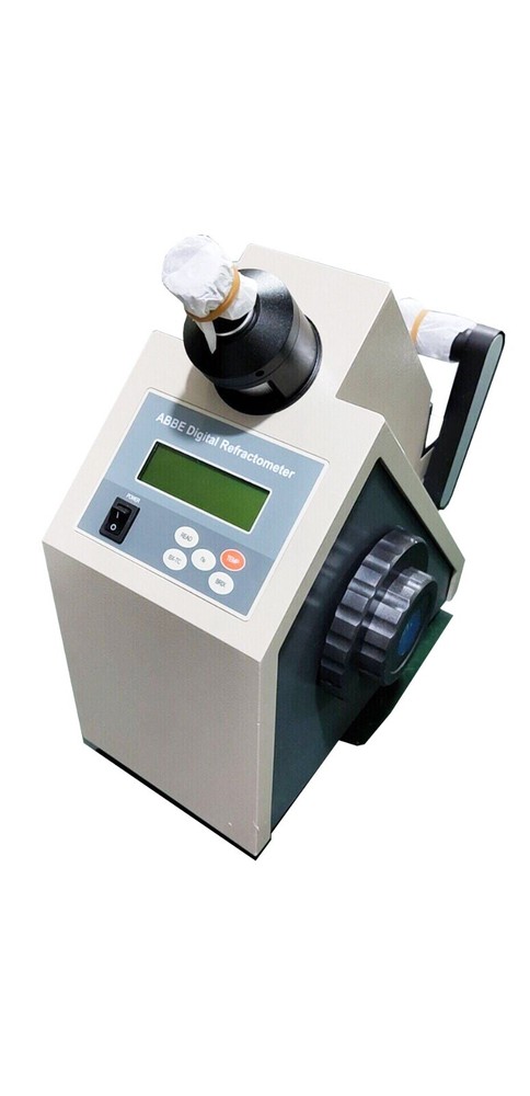 Digital Abbe Refractometer Brix Range 0-95% Backlit LCD Standard Print Interface