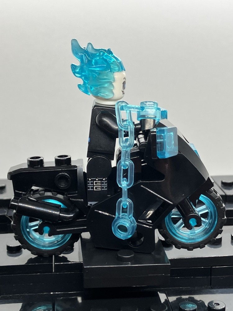 Blue Ghost Rider Custom Mini Figure