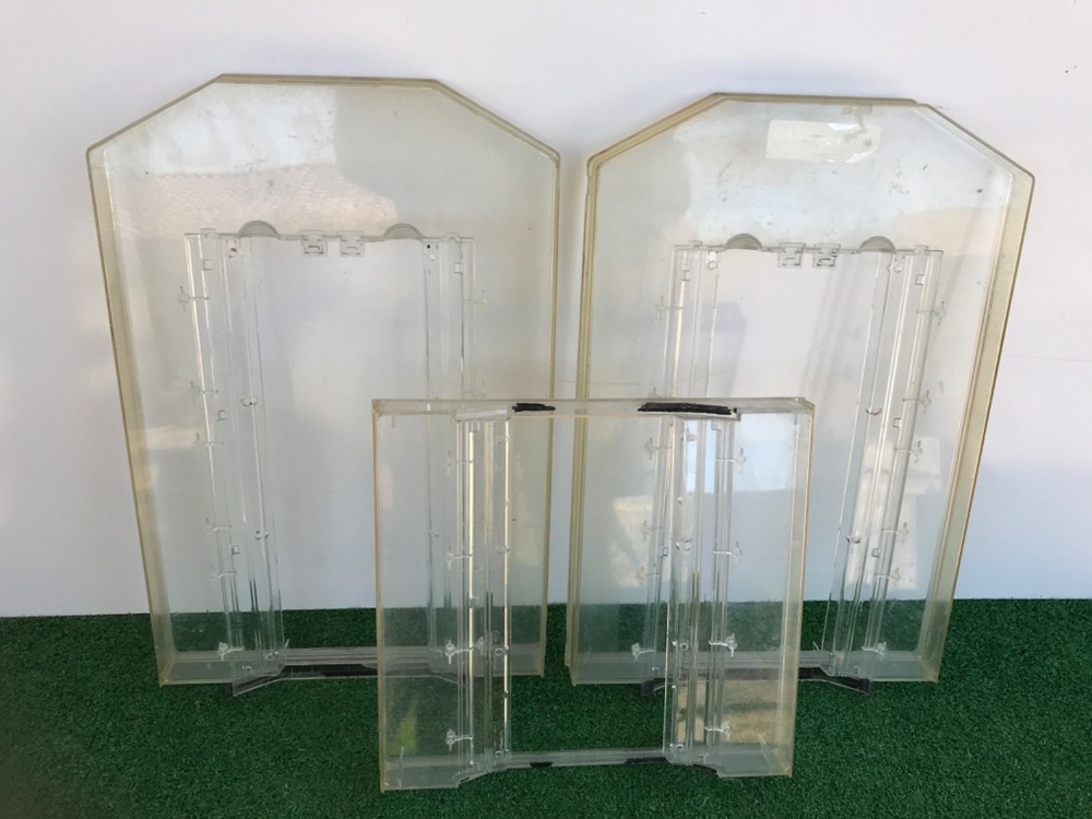 Code 3 Excalibur LED LED-X 2100 Lower Bottom Clear Lightbar Outer Lens Set #2