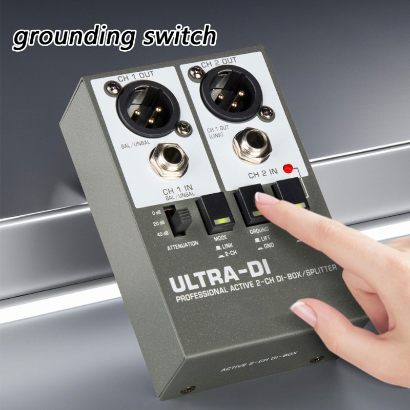 Active DI Box Impedance Conversion For Recording And Live Performances Tasks