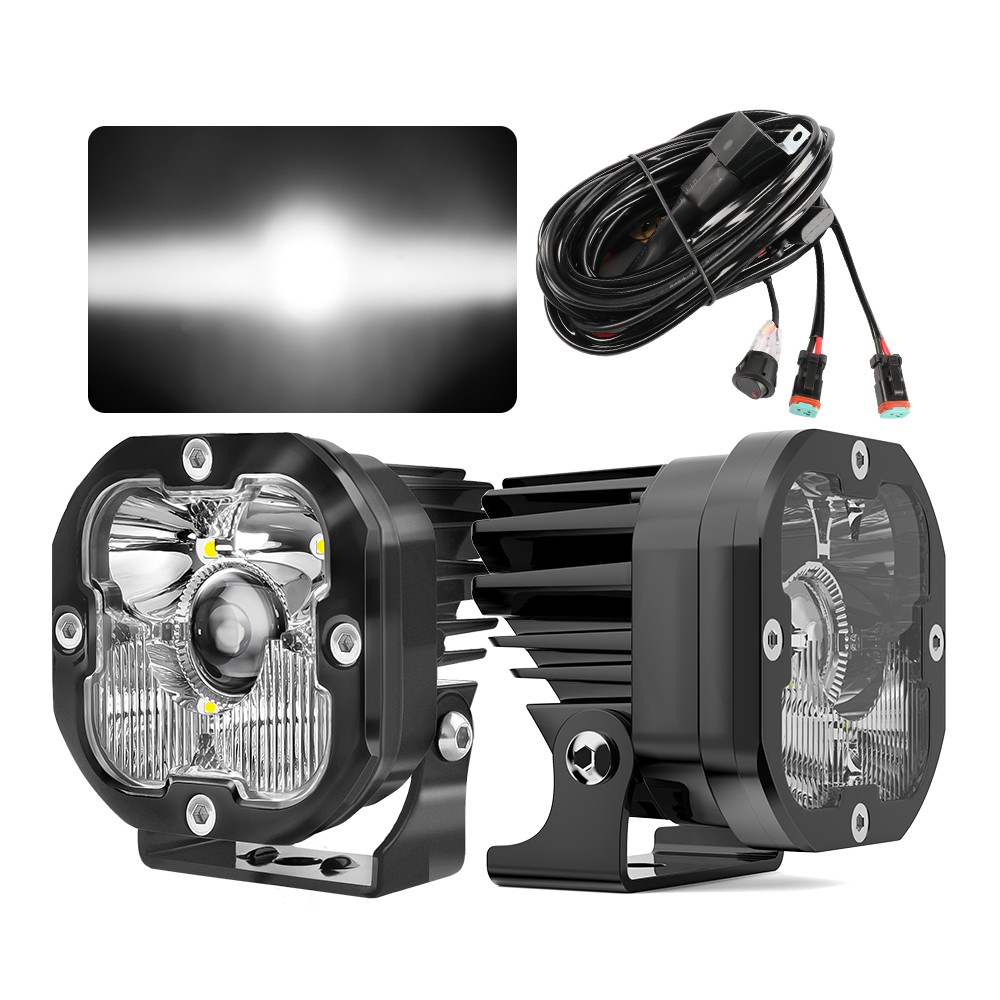 Colight Designs Squadron Sport LED Pair Driving/Combo Lights Kit w/ Wire Harness