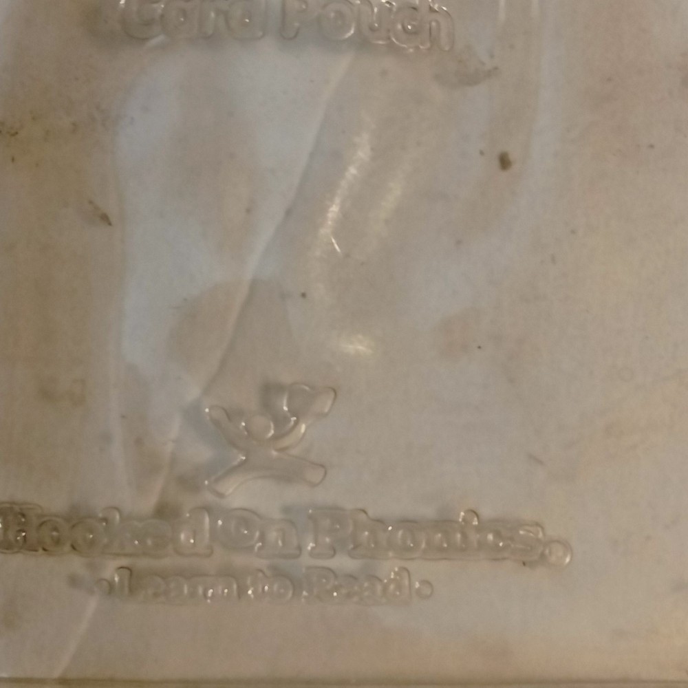 Hooked on Phonics Clear Plastic Card Pouch Replacement