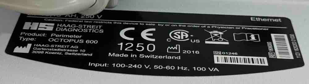 HAAG-STREIT OCTOPUS 600 Perimeter EyeSuite Software