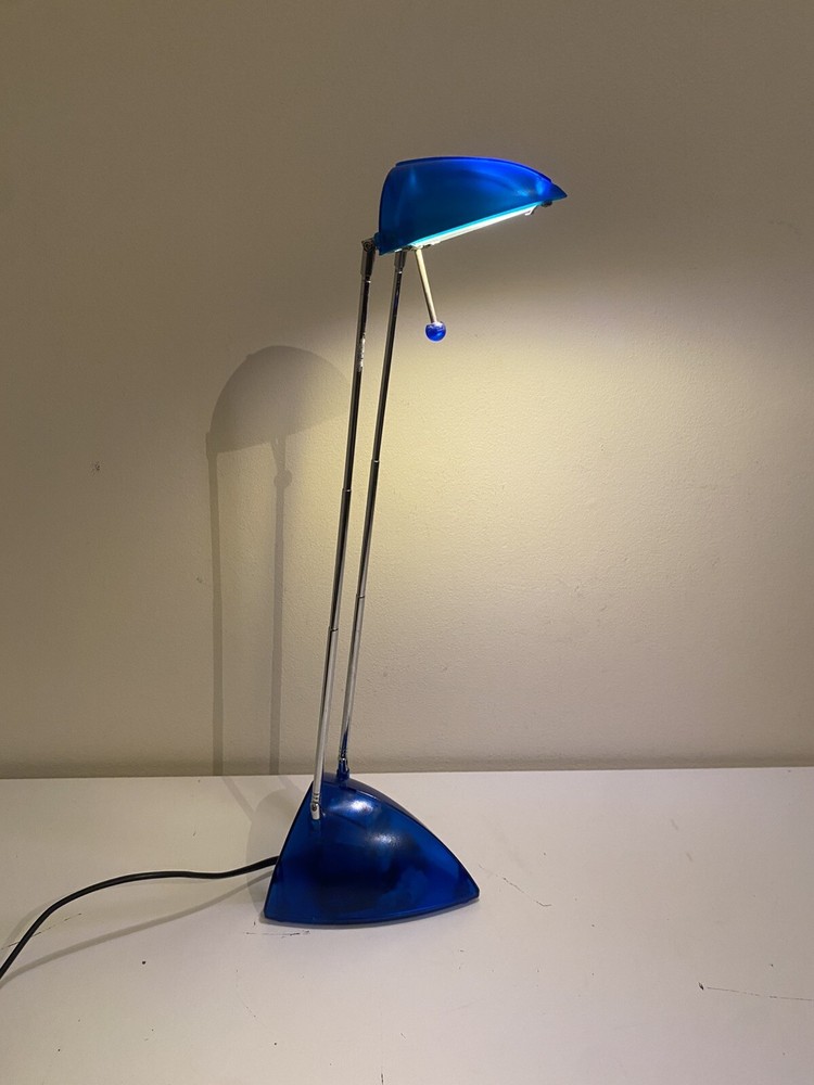 Desk Lamp Telescopic Extendable Lamp Blue Retro