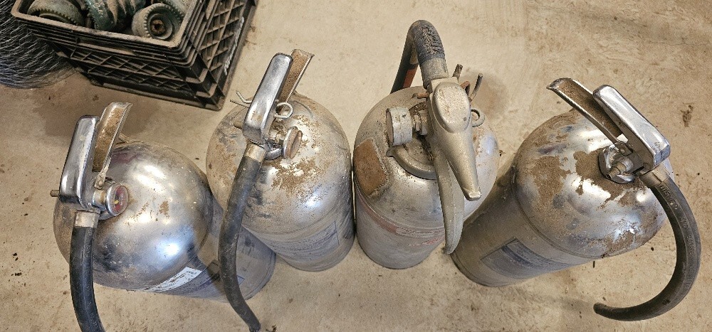 Old Fire Extinguishers, Water Chargeable