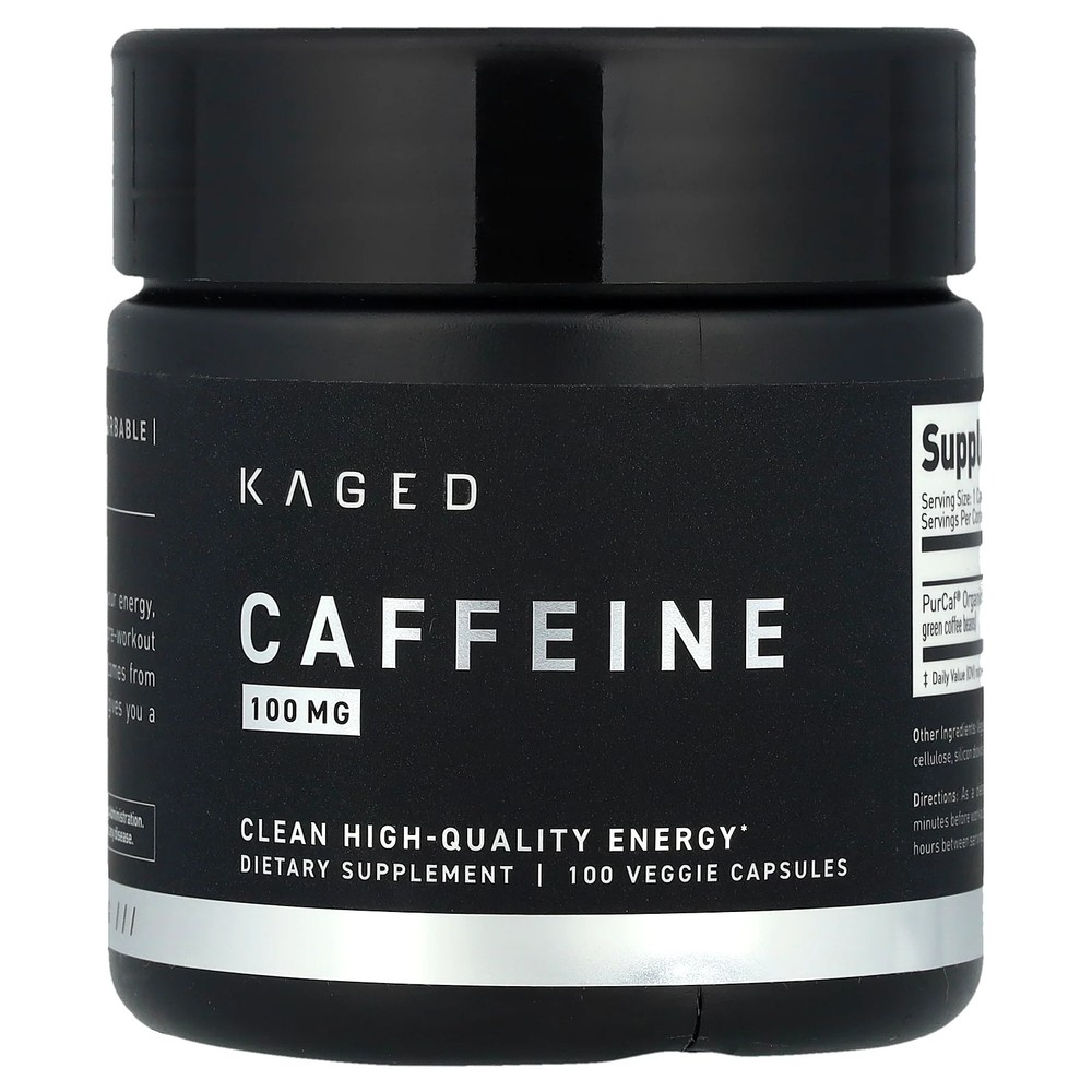 Caffeine, 100 mg, 100 Veggie Capsules