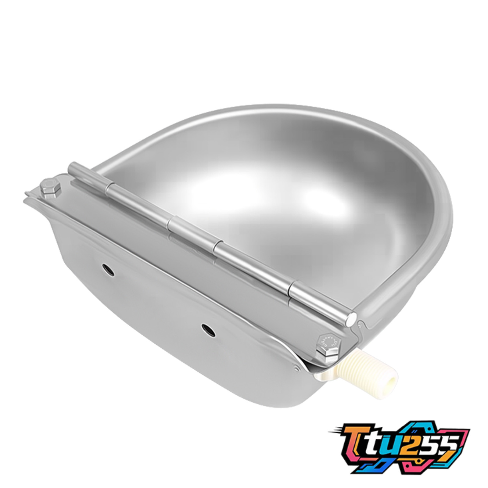 2* 304 Stainless Steel Automatic Water Bowl Drinking Dispenser Dog Horse Cattle