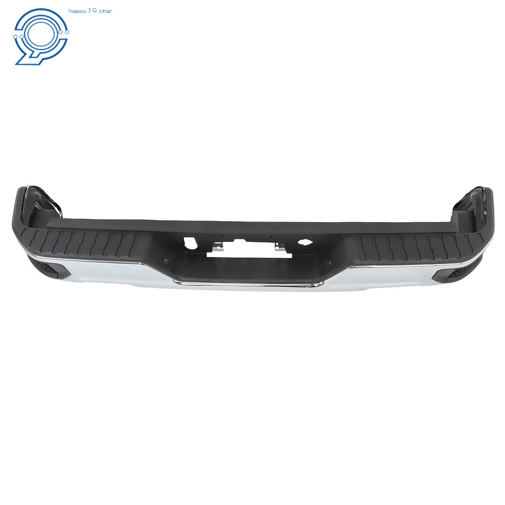 For Chevy Silverado GMC Sierra 1500 2019-2023 Step Rear Bumper Assembly Chrome