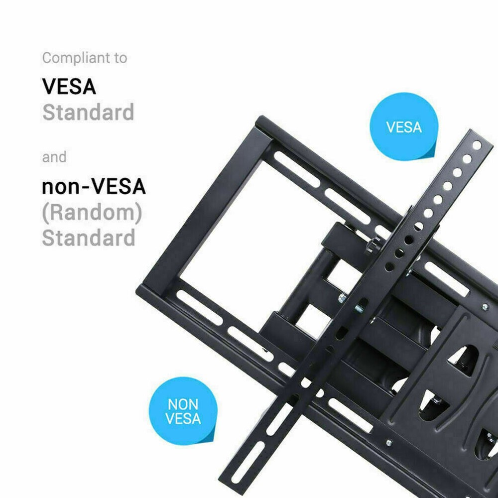 Solid Tilting TV Wall Bracket Cantilever Corner Mount Dual Arm 32-65" LCD PLASMA