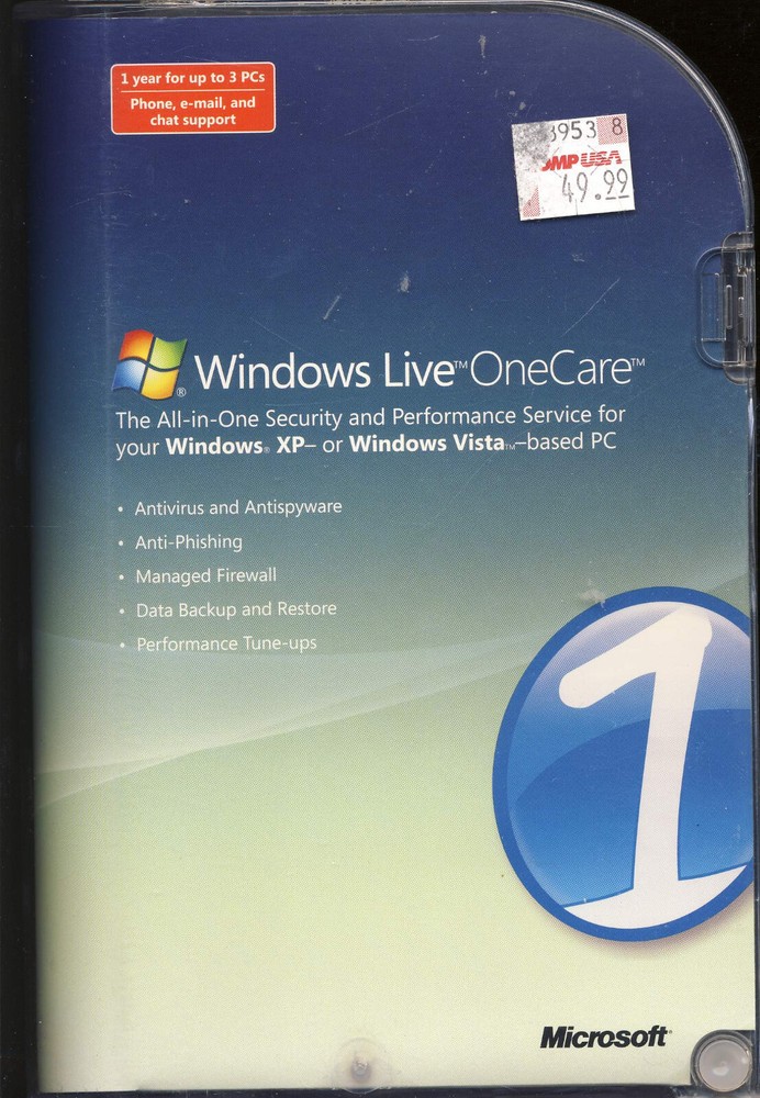Microsoft Windows Live One Care All-in-One Security Performance Service