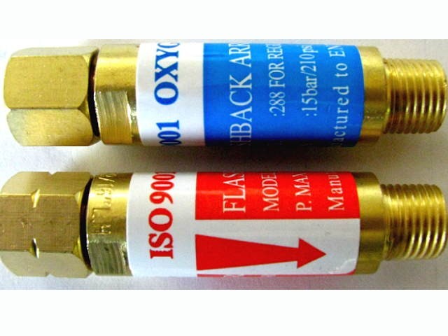 Acetylene & Oxygen FLASHBACK ARRESTORS Reg End: Torch Welding, ISO 9001 cert