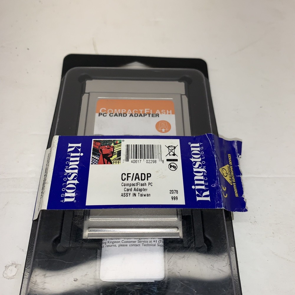 Kingston CompactFlash PC Card Adapter (CF/ADP) *NEW* In Sealed Packages