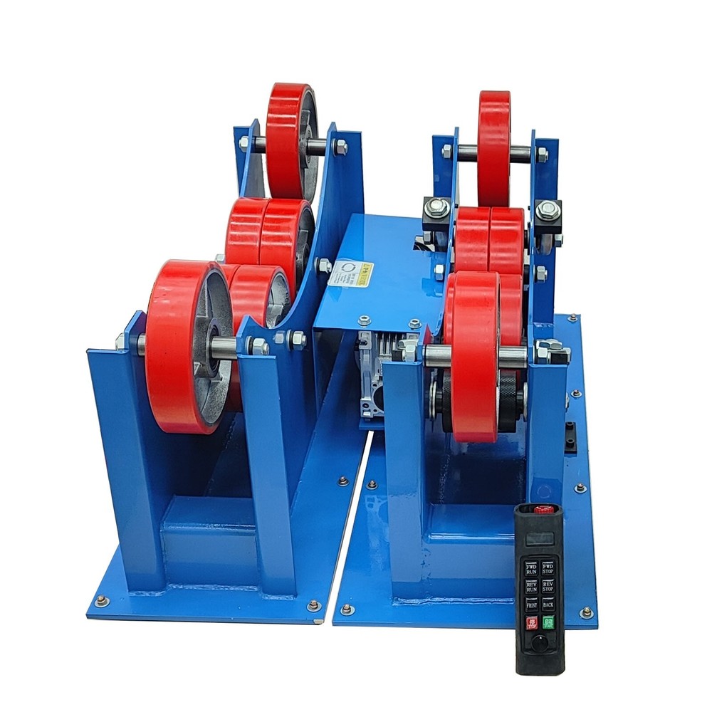 220V 3T TPU Wheel Welding Turning Roller Remote Control Welding Roller Bracket