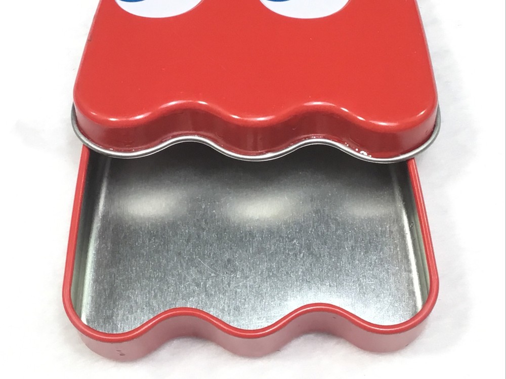 2011 Nampo Pac-Man Empty Red Blinky Candy Tin Container with Lid