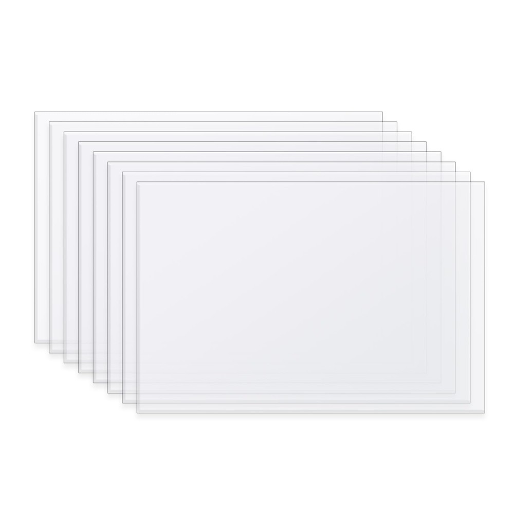 8 PCS Quilting Template Plastic Sheets Translucent 12x18 Inch Reusable DIY