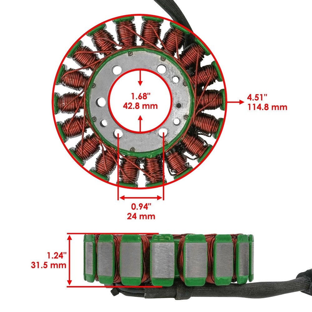Stator & Regulator Rectifier for Honda VFR800A Interceptor 800 Abs 2004-2009