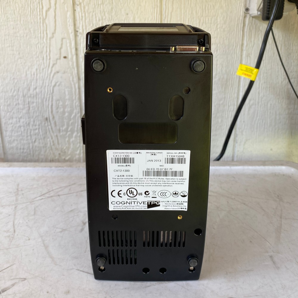 Cognitive TPG CXT2-1300 Thermal Barcode Label Printer Sold As Is