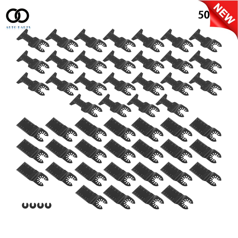 Universal 2Type Oscillating Tool Blades 50Pack Multi Tool Blades Kit Accessories