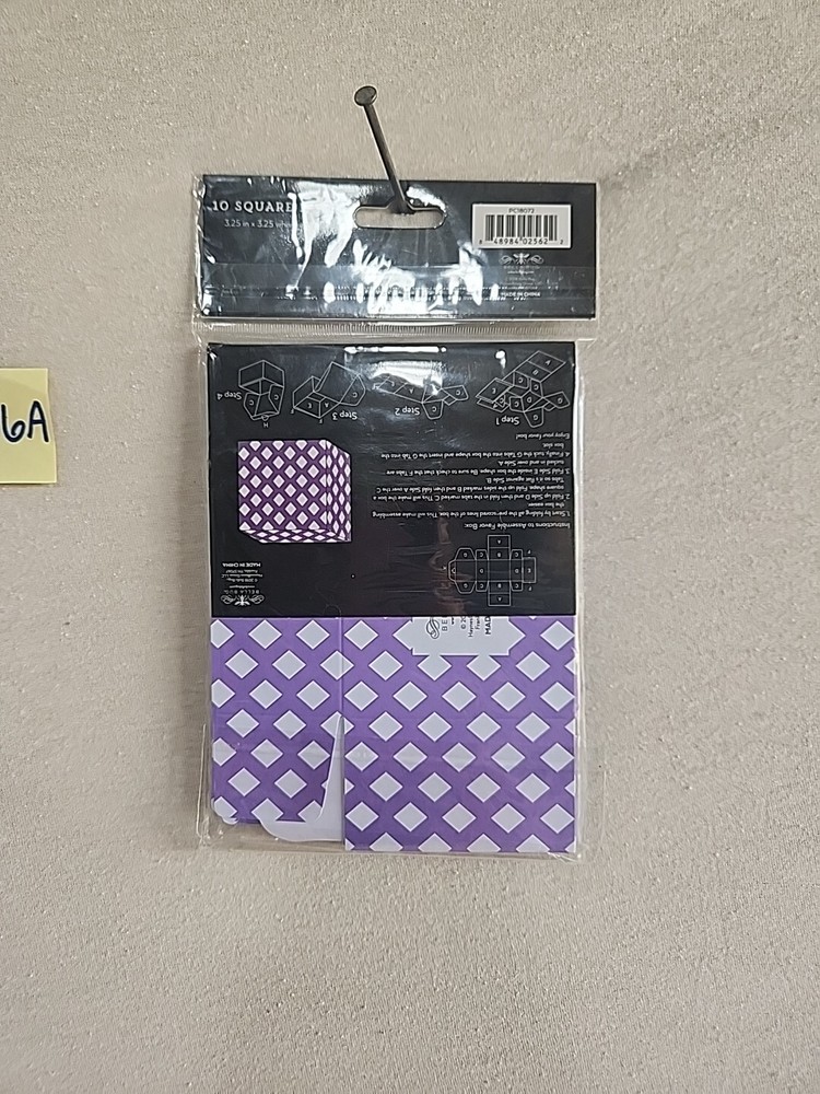 Bella Bug 10 Square Boxes 3.25" X 3.25" Lavender