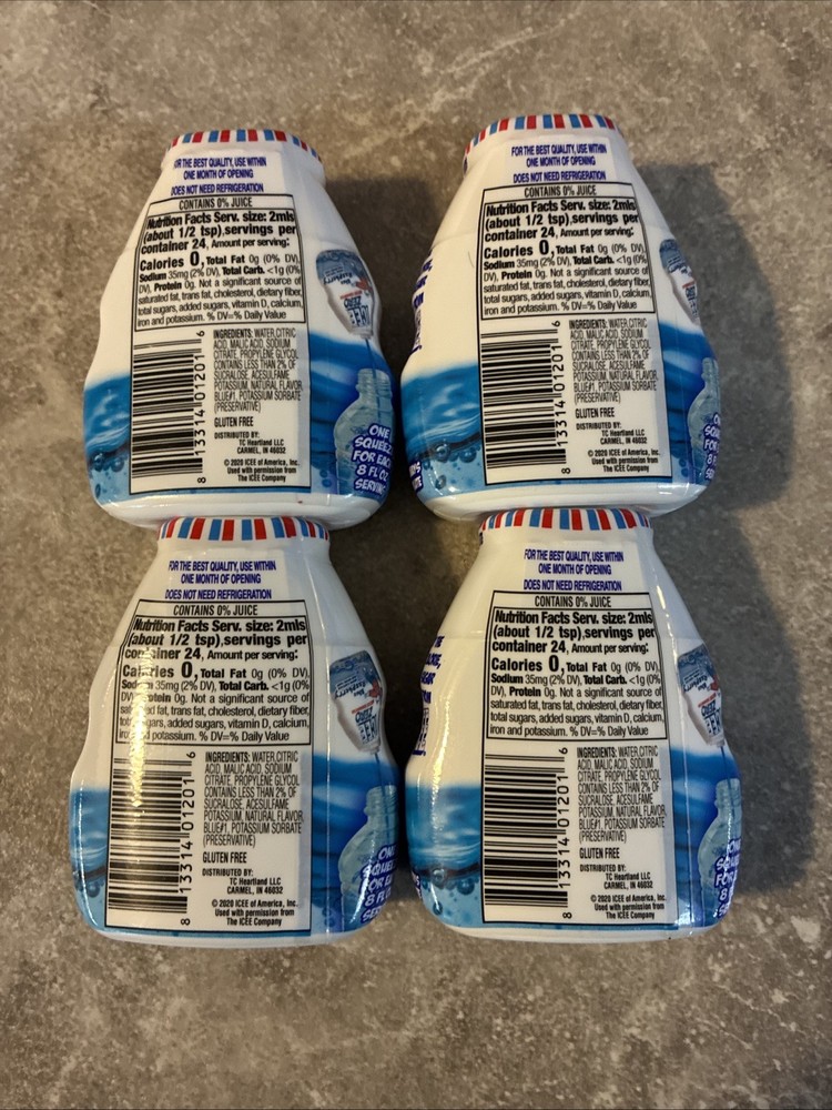 ICEE Zero Calorie Blue Raspberry Water Enhancer - 1.62 Fl Oz - 4 Pack