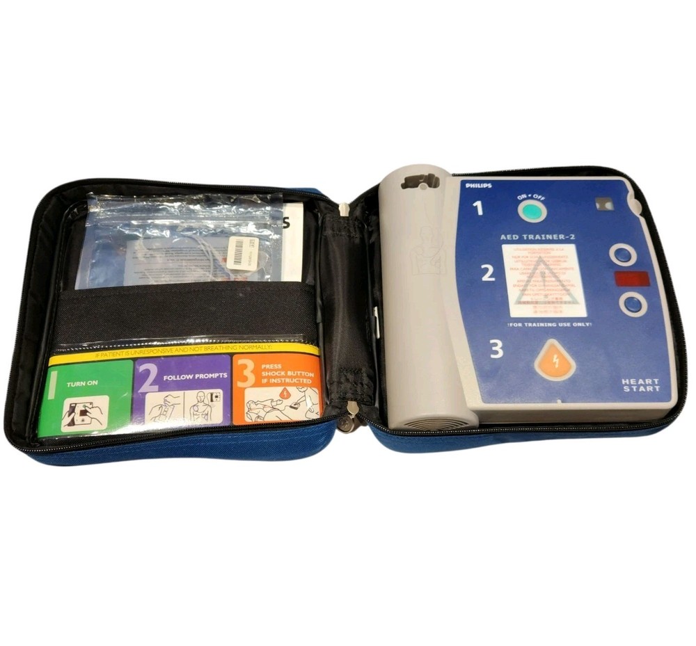 PHILIPS HeartStart AED TRAINER 2 Defibrillator Simulator Training Kit M3752A NEW