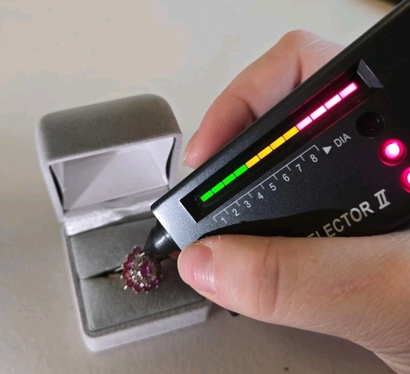 Tear Drop Pink 10k Gold Diamond Ring