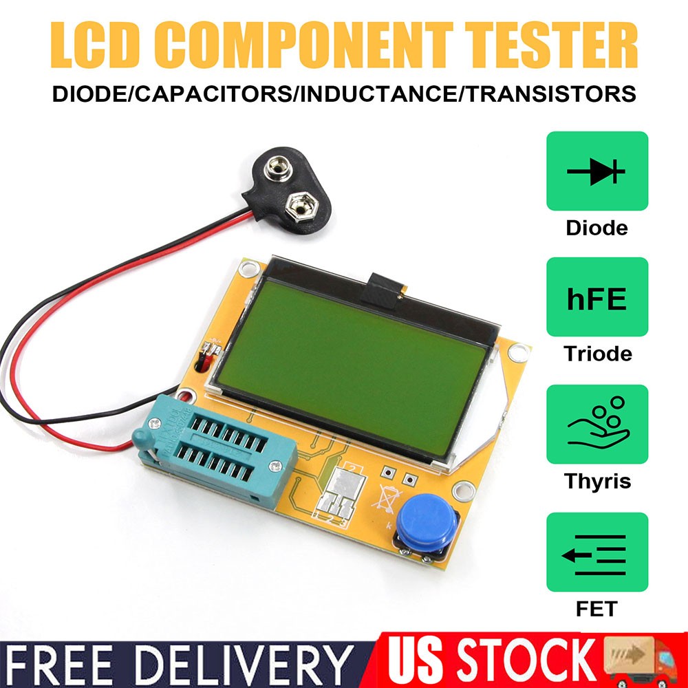 Digital Component Transistor Tester Resistor Inductor Diode Capacitor ESR Meter