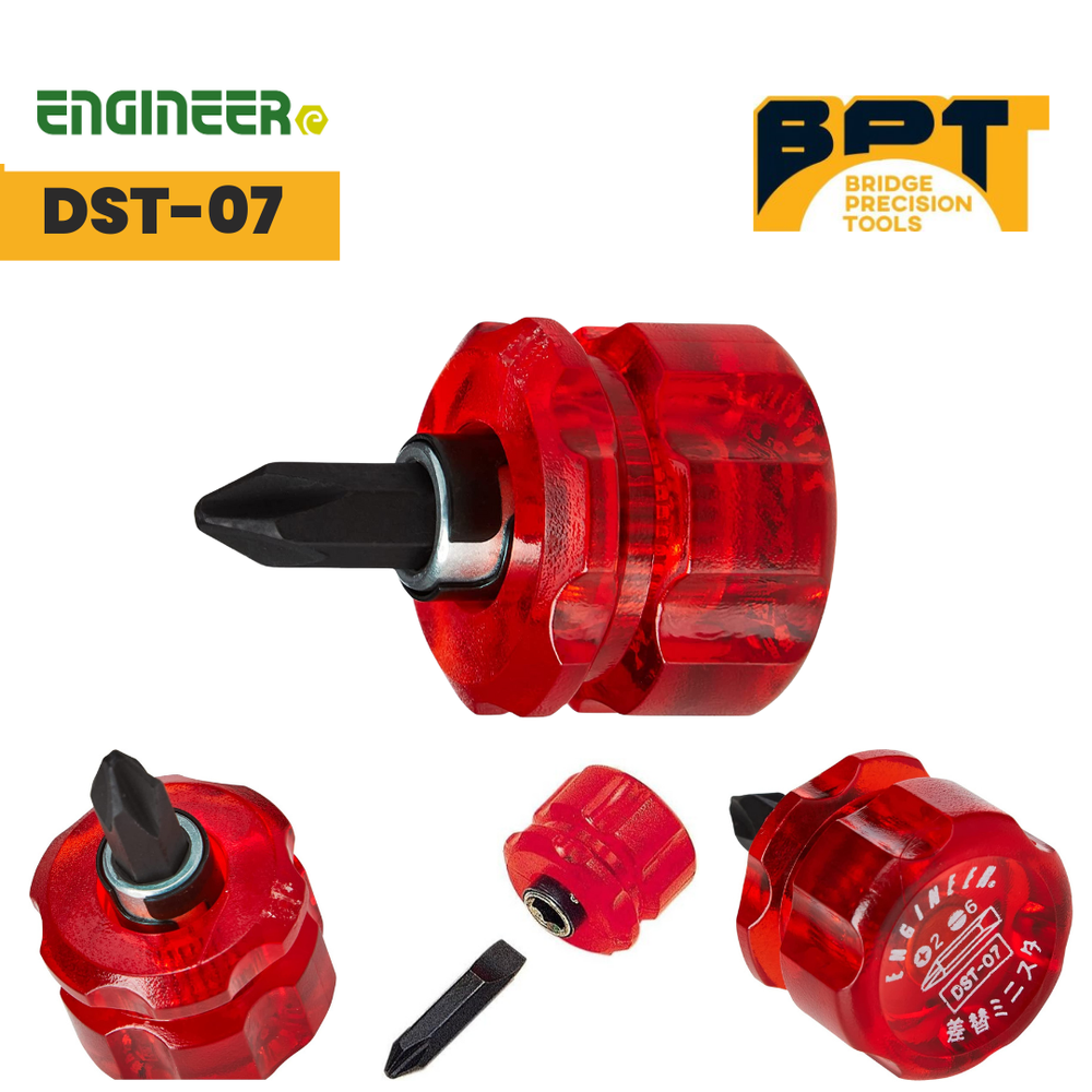 ENGINEER DST-07 Micro Stubby Reversible Screwdriver, Made In Japan