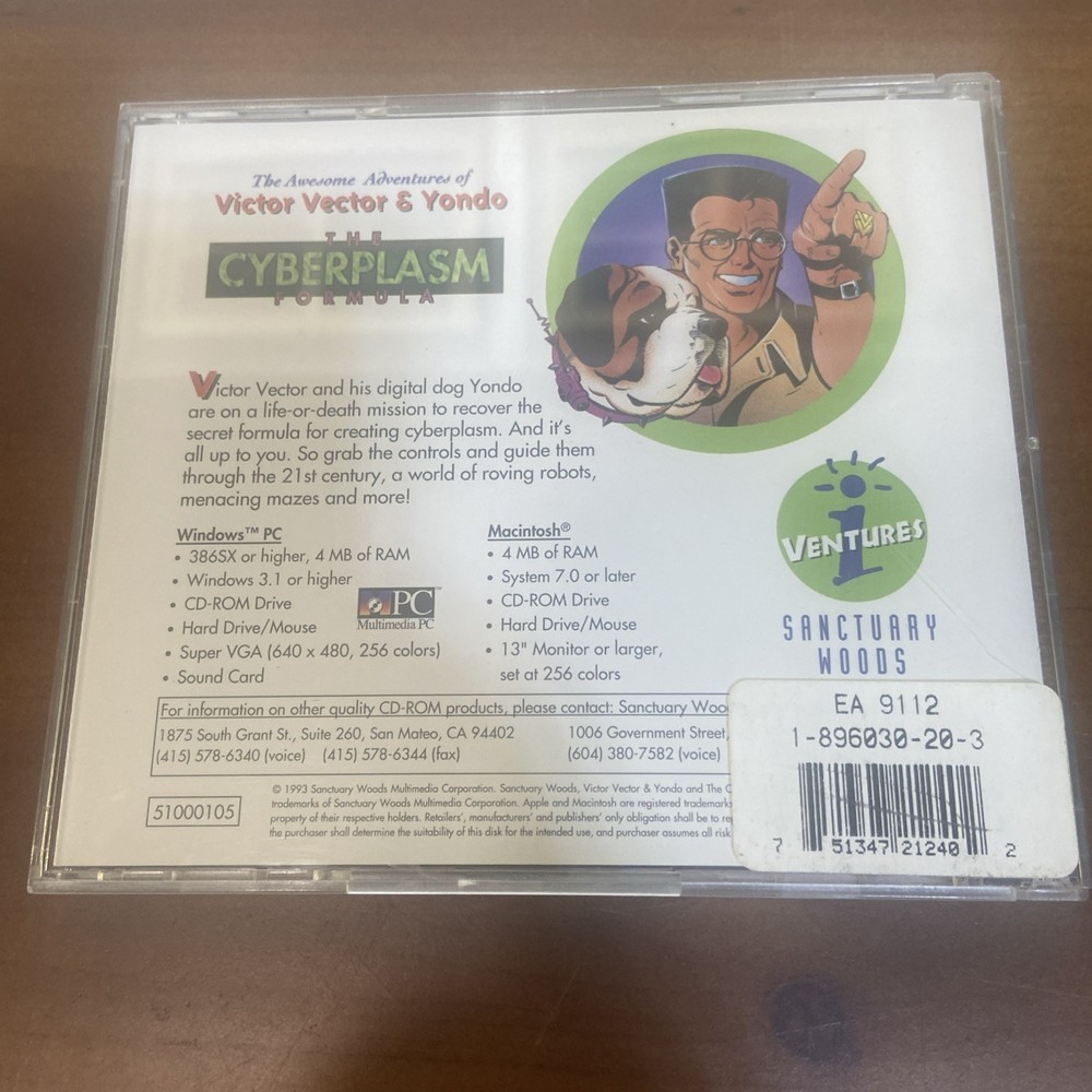 Victor Vector & Yondo: The Cyberplasm Formula - 1993 CD-ROM, Windows & Mac! E1