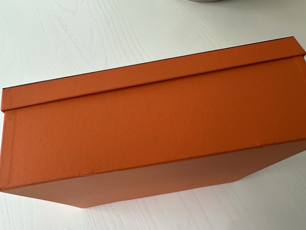 Authentic Hermes Orange Storage Gift Box Empty 13.75x11x4.25 Medium Rectangle