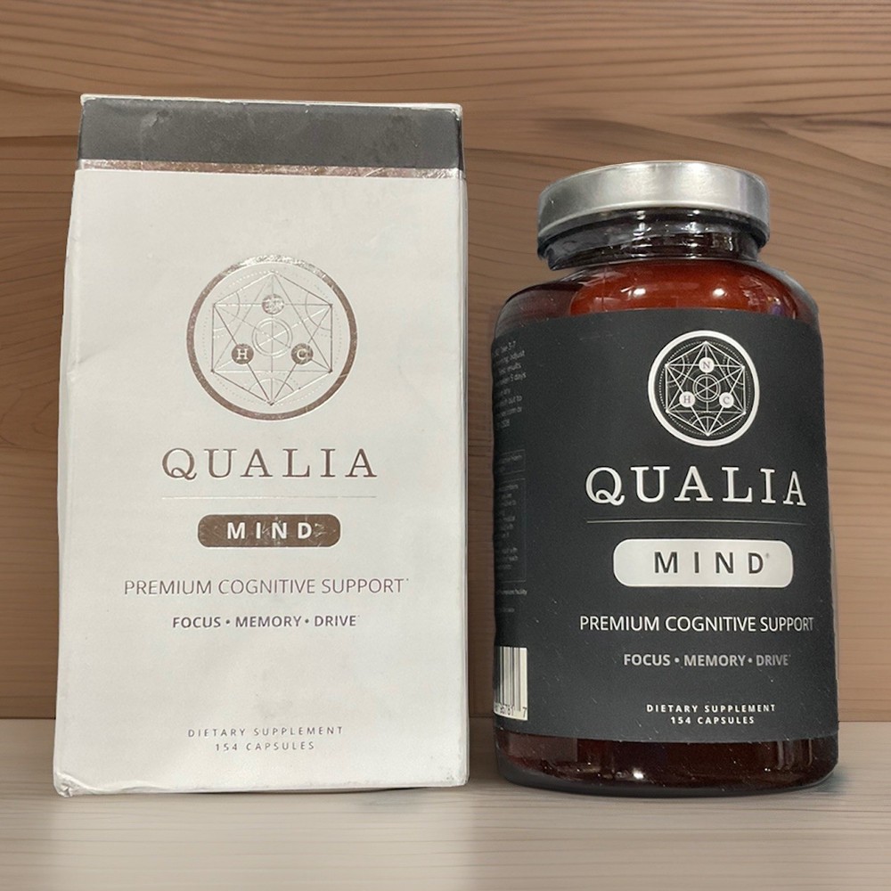 Qualia Mind Focus Memory Cognitive Support 154 Capsules Exp 9/25