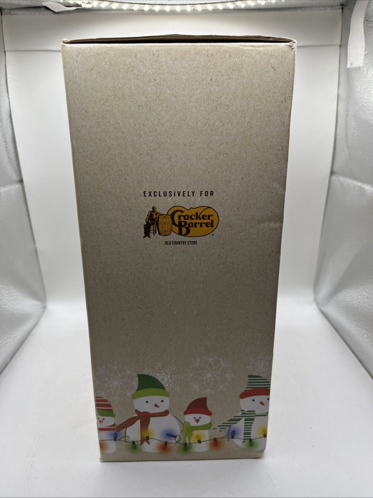 Cracker Barrel Santa’s Bakery Glitter Globe New In Box