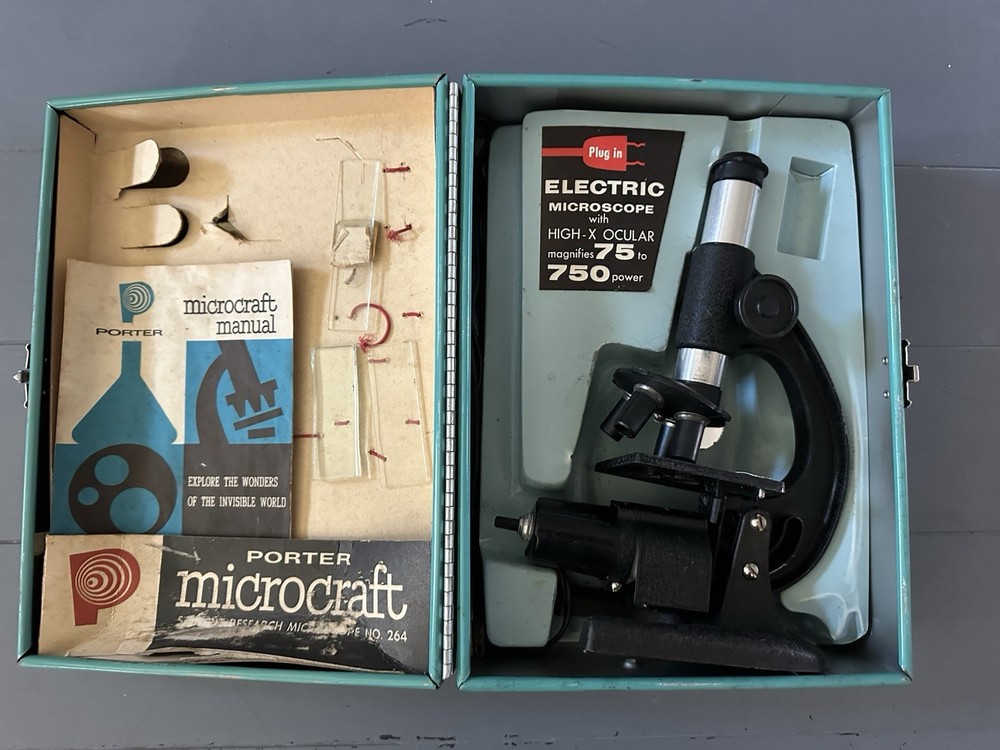 Porter Microcraft Microscope Lab 264 From 1960s