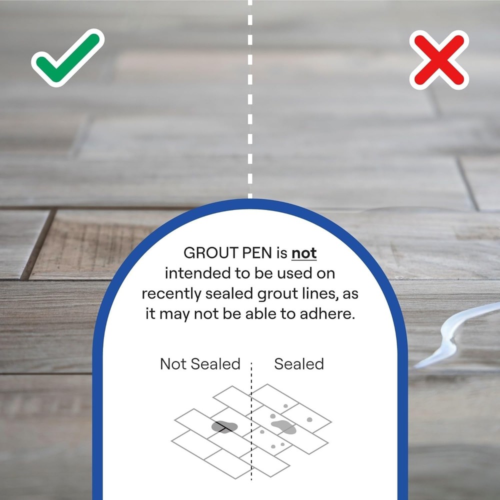 Revive Grout with Our White Tile Paint Marker - 20mL Waterproof Solution