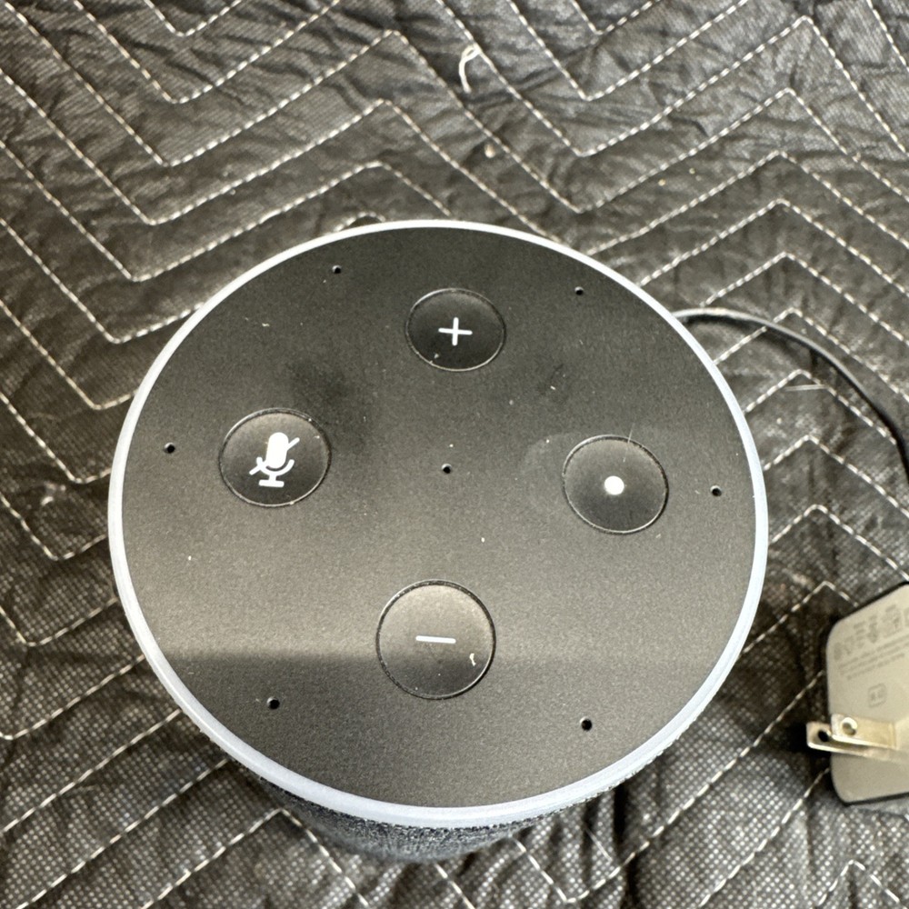 Amazon Echo 2nd Gen Smart Speaker Alexa Dolby Processing Charcoal Fabric