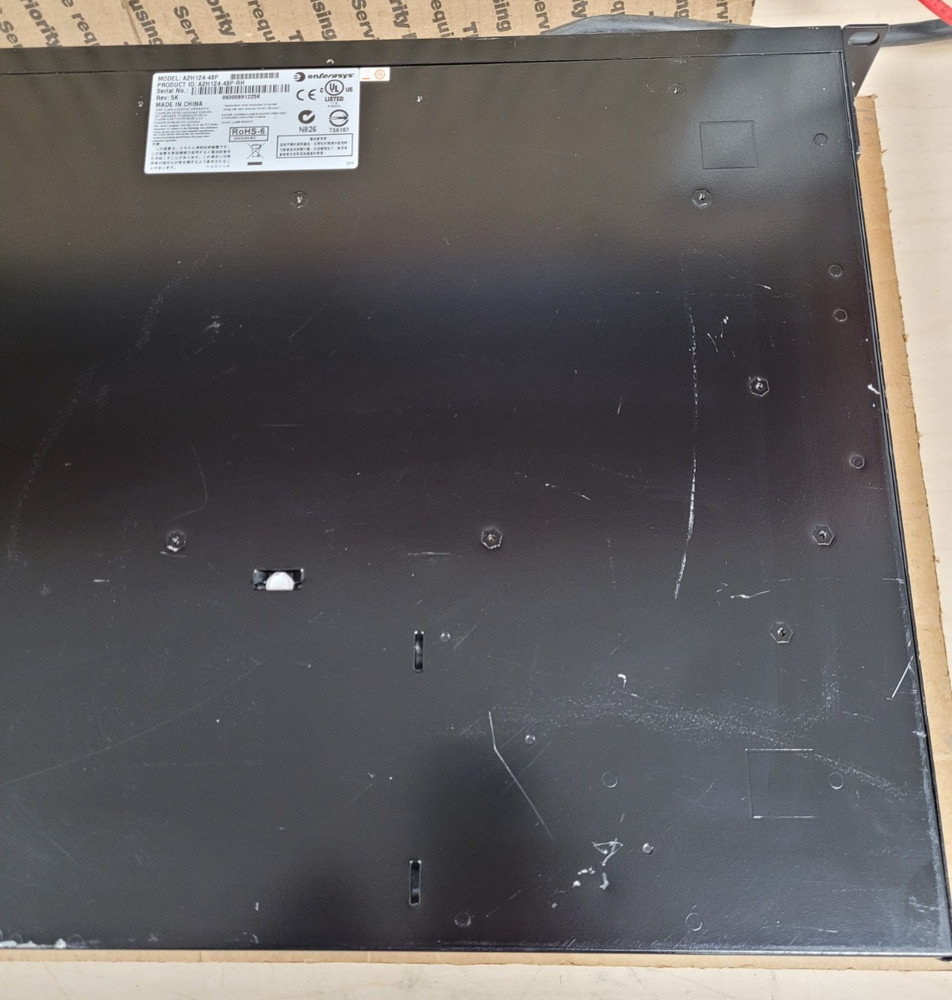 Enterasys A2H124-48P W/RACK EARS (TESTED/RESET)