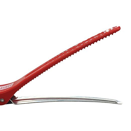 12-Piece Professional Non-Slip Alligator Hair Clips - Salon Sectioning Accessory