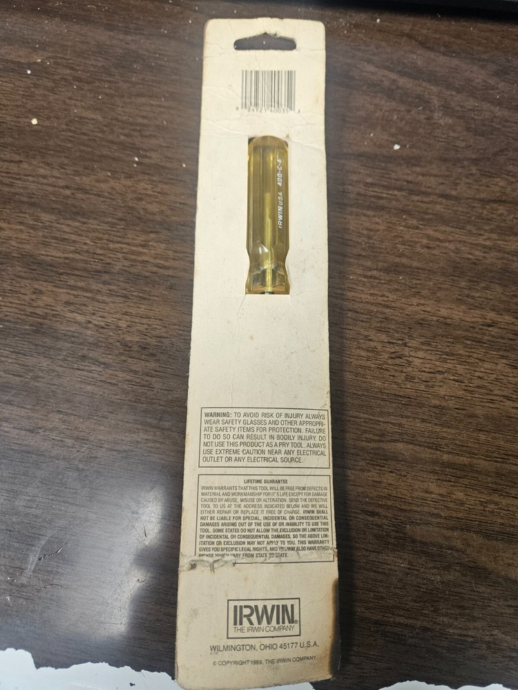 Irwin 400-C4 Slot Screwdriver