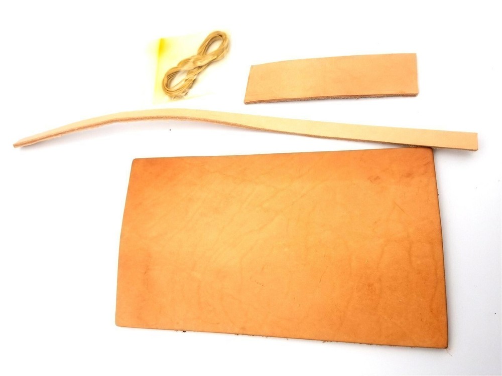 Small Tan Leather Sheath Kit for Fixed Blade Knife