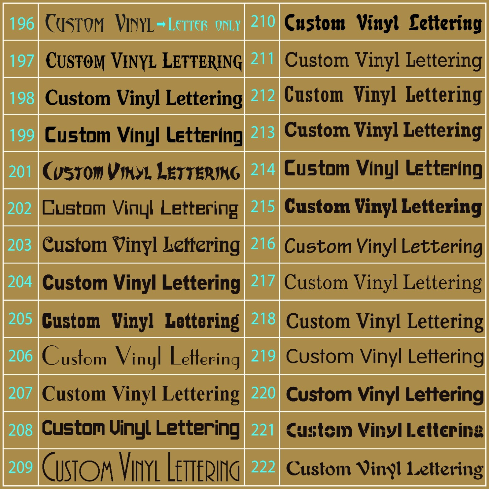 Custom Decal Vinyl Lettering Personalized Business Sign Text Name Vehicle Car