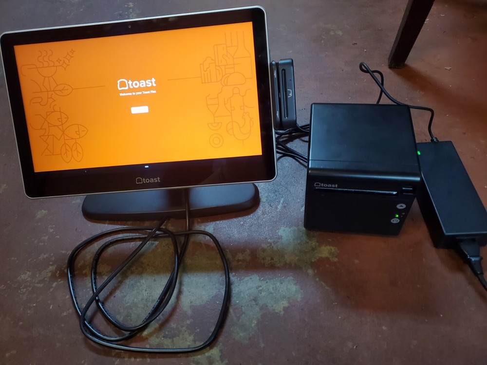 Toast Flex POS Data Processing System TT200 Card Reader And Thermal Receipt