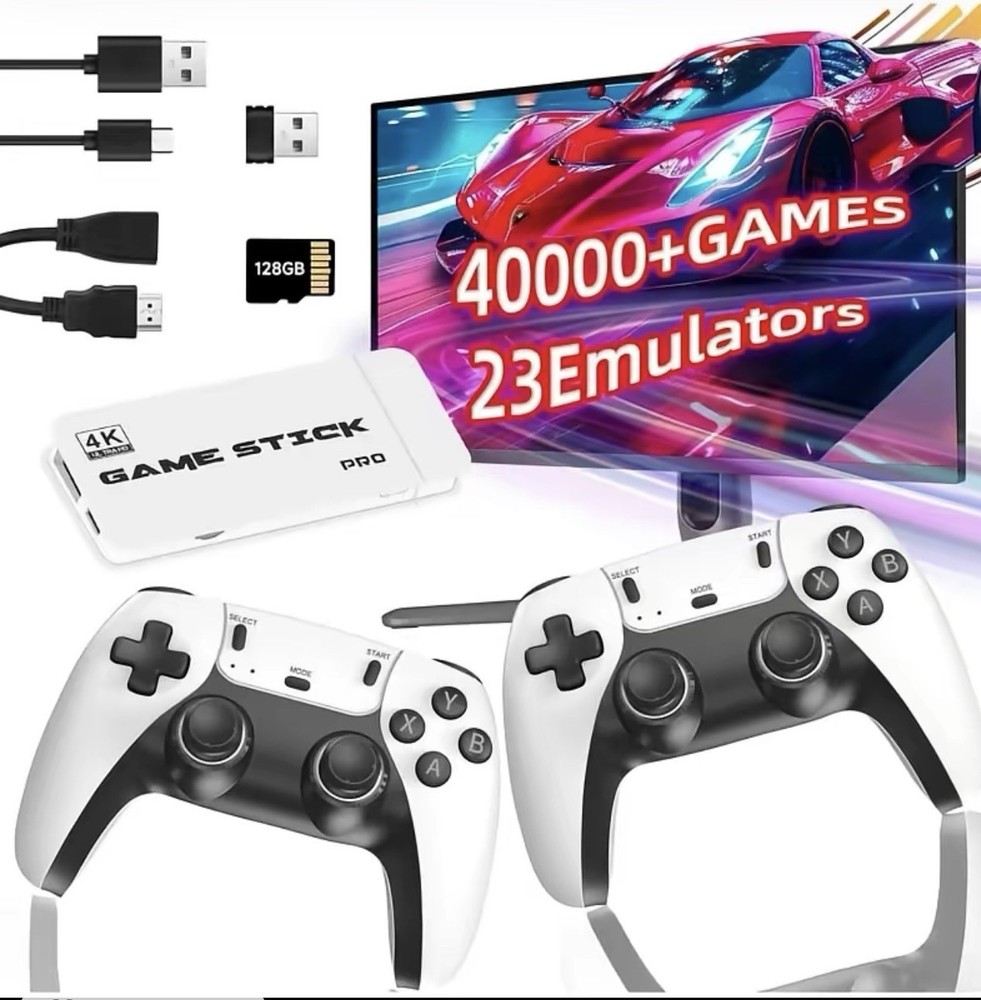 GameStick Game Stick Pro 4K HDMI Microconsole 128GB Wireless Controllers