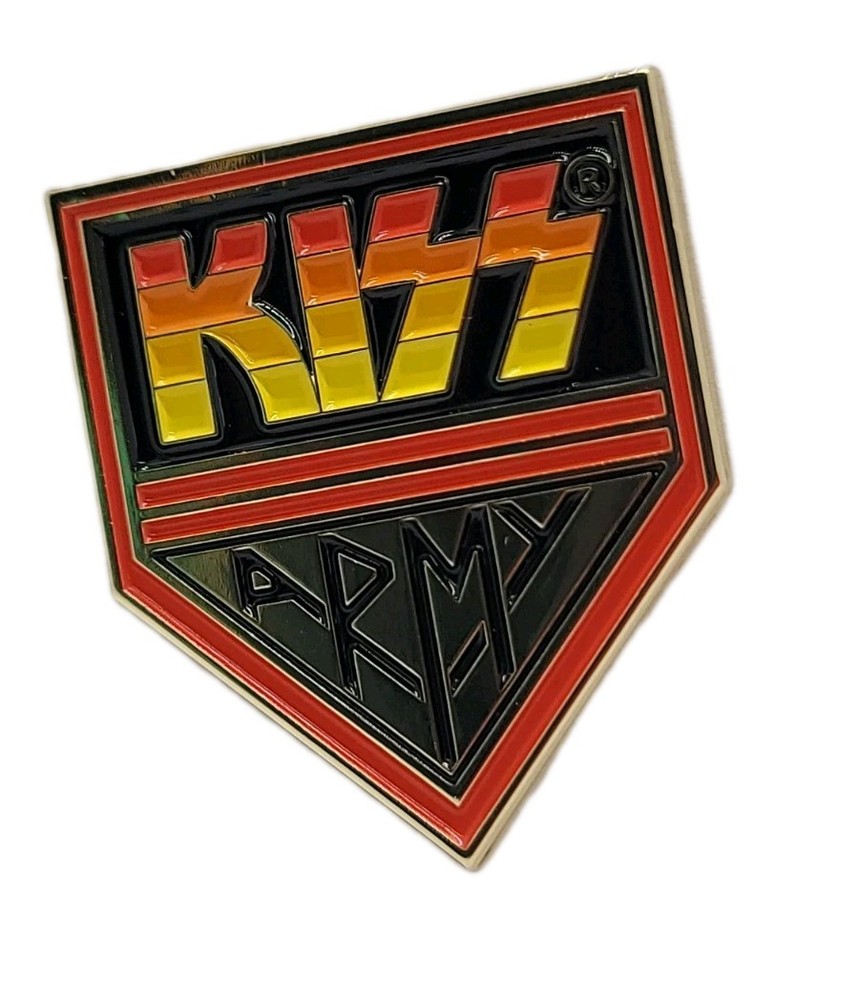 KISS Army Enamel Pin – Iconic Rock Band Logo Lapel Pin | Heavy Metal Collectible