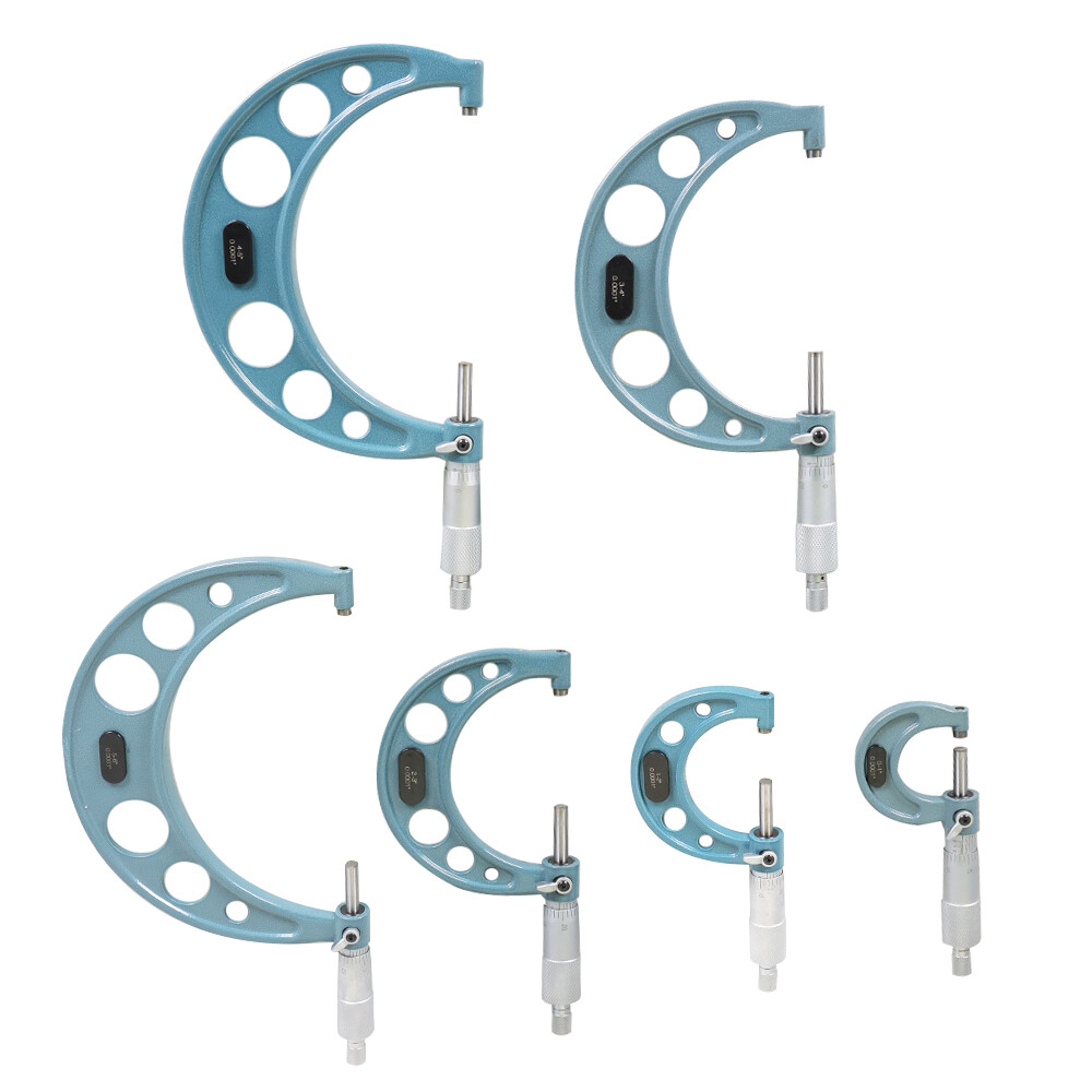 6Pcs Set 0.0001" Precision Outside Micrometer 0-6" Carbide Standards Set