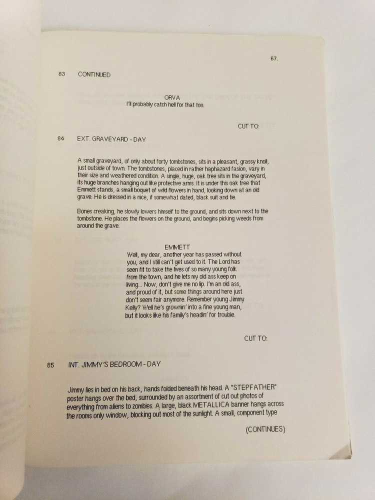 DEVIANT / Stephen Johnston 1990 Unproduced Movie Script Screenplay, 2nd Draft