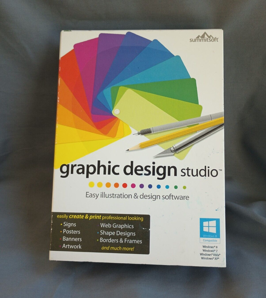 SummitSoft Graphic Design Studio Easy Illustration & Design Software For Windows