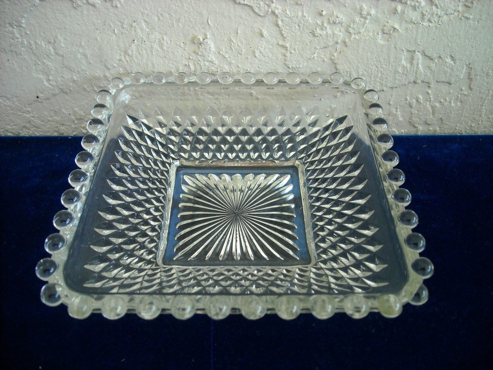 Beaded Edge Candy Dish  Crystal