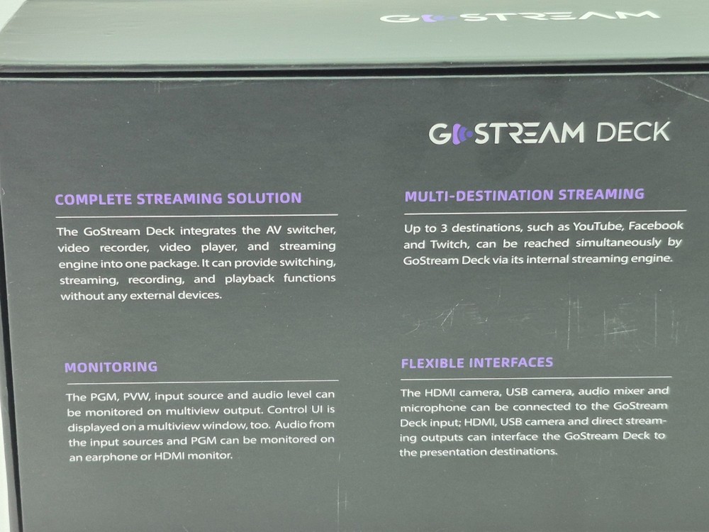 OSEE GoStream Deck HDMI Live Streaming Multi Camera Video Mixer Switcher