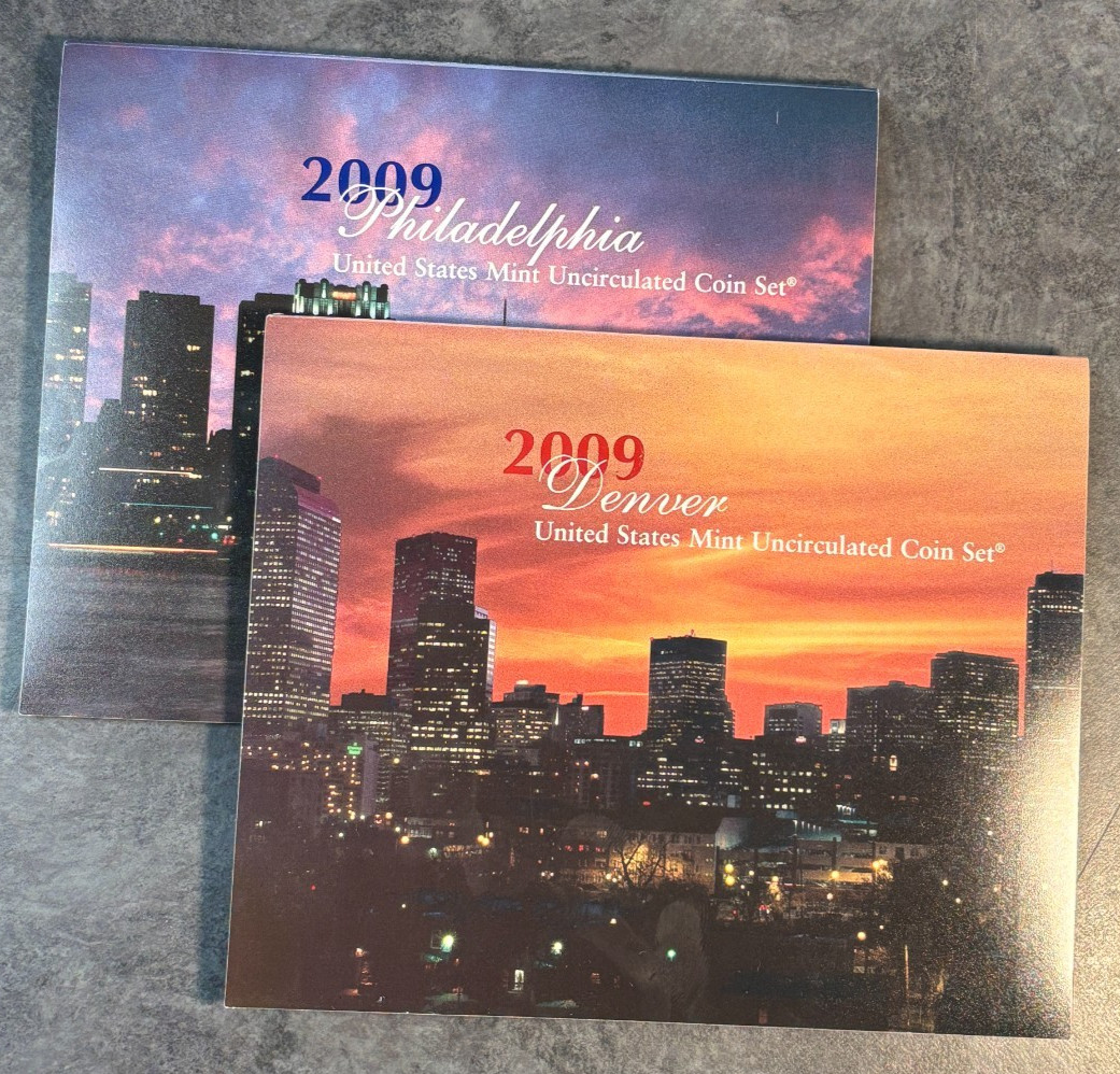 2009 P & D US Mint Complete Uncirculated Set 36 Coins w/ COA