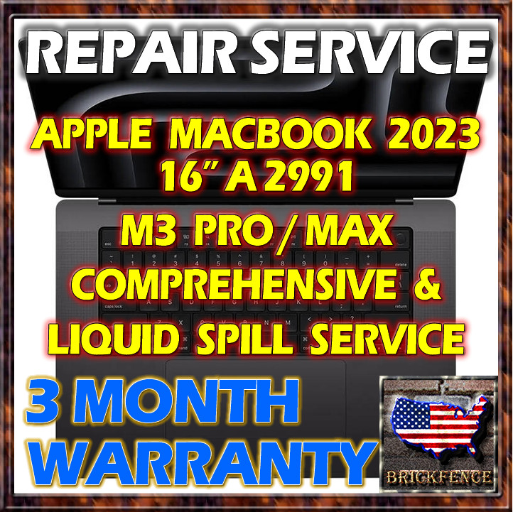 2023 MACBOOK 16" A2991 M3 PRO/MAX LAPTOP 820-02917-A LOGIC BOARD REPAIR SERVICE